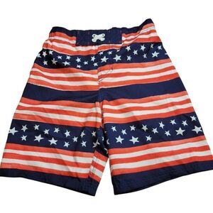 Cherokee patriotic swim trunks M